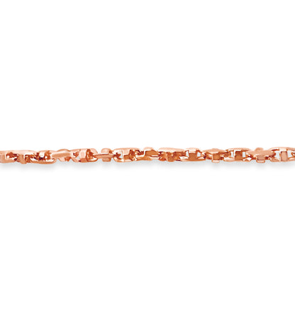 Handmade Solid Gold Anchor Mariner Necklace , 5mm