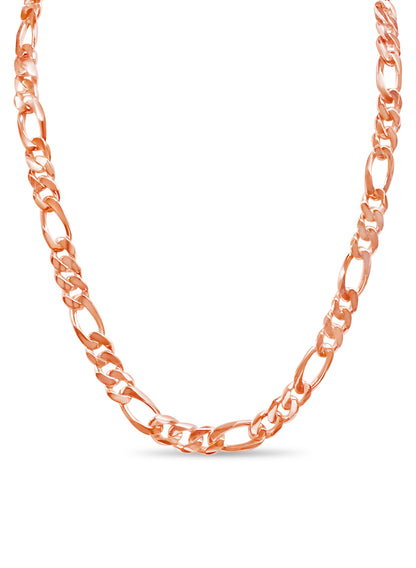 Handmade Solid Gold Figaro Necklace , 12mm