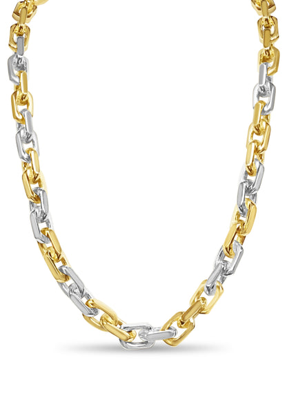Handmade Solid Gold Fancy Rolo Necklace , 11mm
