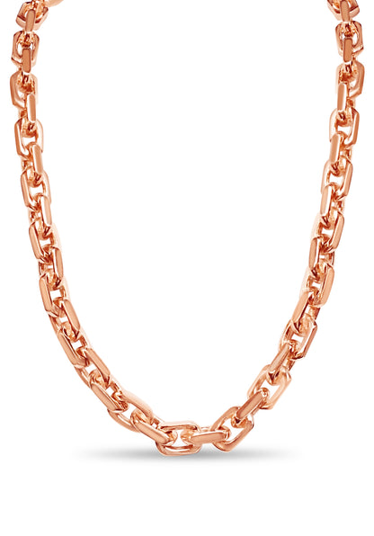 Handmade Solid Gold Fancy Rolo Necklace , 11mm