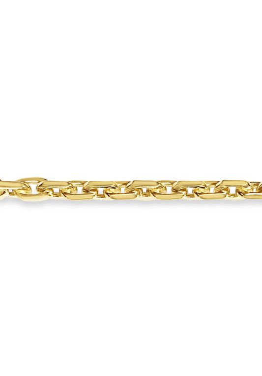 Handmade Solid Gold Fancy Rolo Bracelet , 11mm