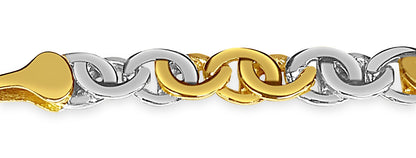 Handmade Solid Gold Tiger Eye Bracelet , 8mm