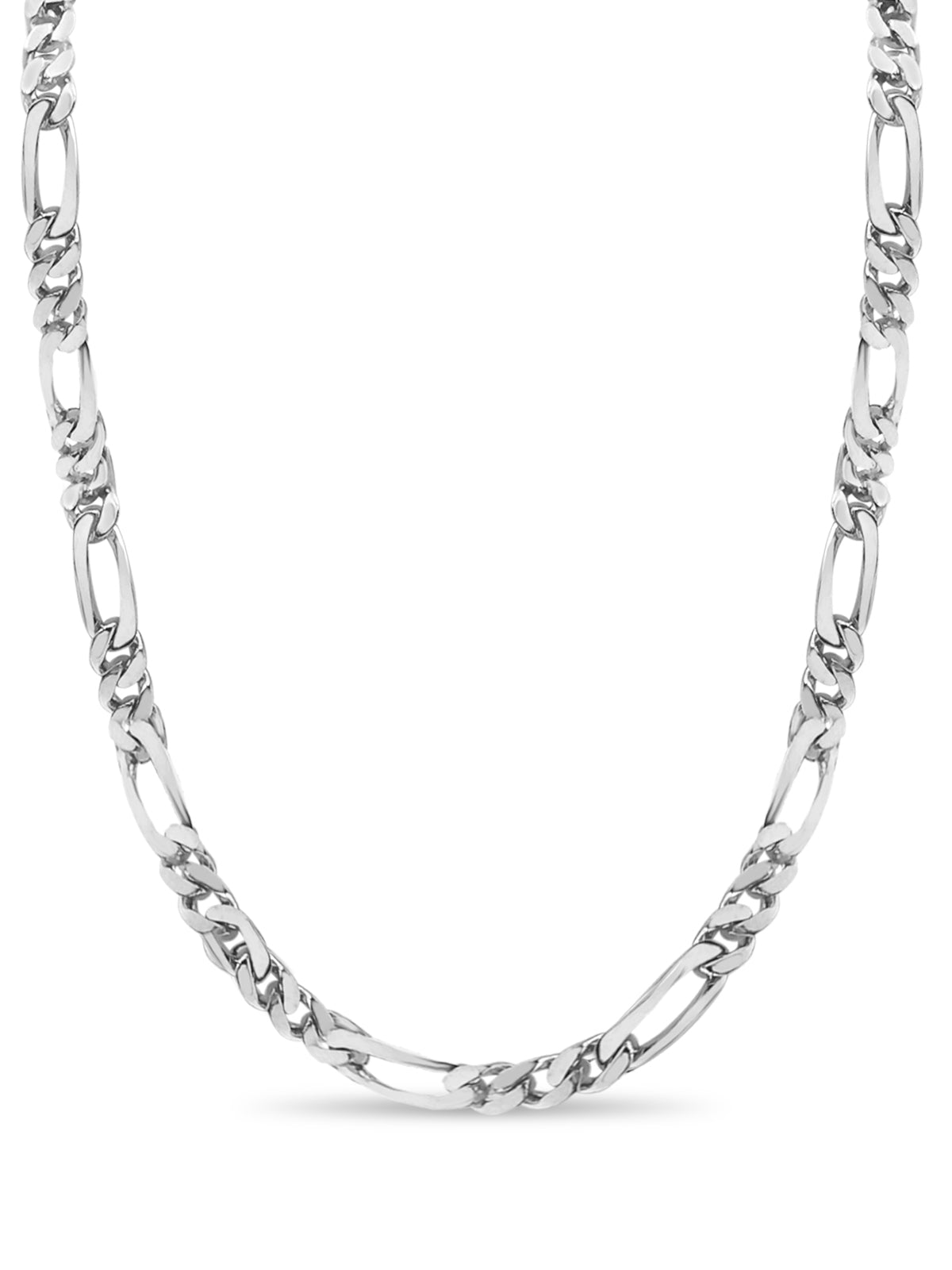 Handmade Solid Gold Figaro Necklace , 7mm