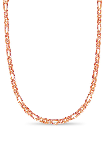 Handmade Solid Gold Figaro Necklace , 9mm