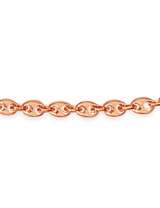 Handmade Solid Gold Mariner Necklace , 7mm