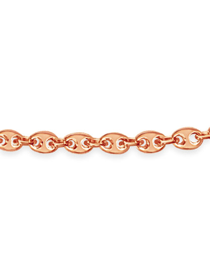 Handmade Solid Gold Mariner Necklace , 7mm