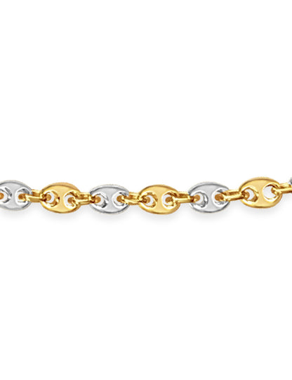 Handmade Solid Gold Mariner Necklace , 7mm