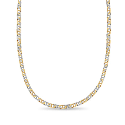 Handmade Solid Gold Mariner Necklace , 7mm