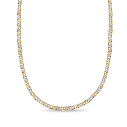 Handmade Solid Gold Mariner Necklace , 7mm