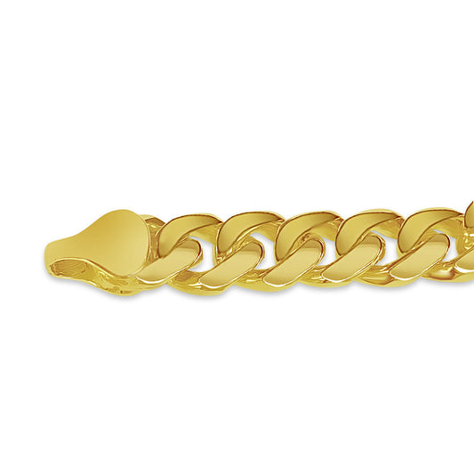 Handmade Solid Gold Miami Cuban Necklace , 10mm