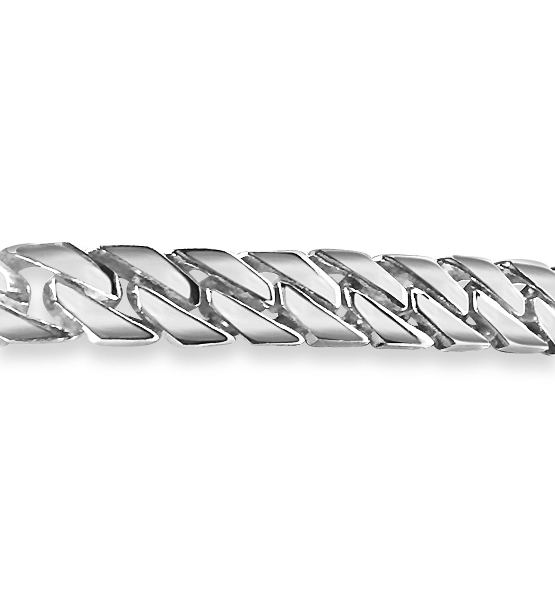 Handmade Solid Gold Curb Necklace , 8mm