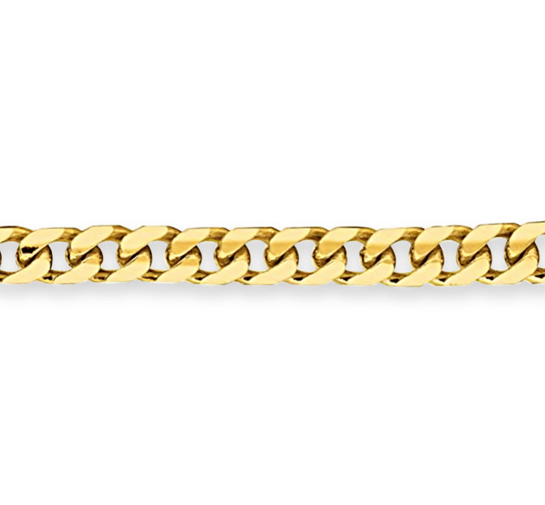 Handmade Solid Gold Miami Cuban Bracelet , 7mm