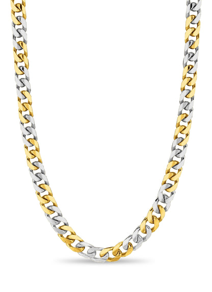 Handmade Solid Gold Miami Cuban Necklace , 7mm