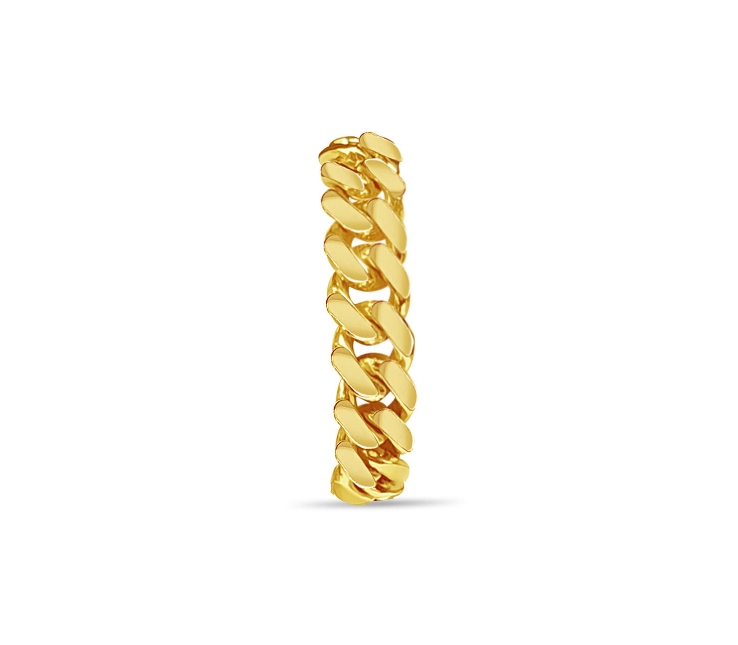 Handmade Solid Gold Miami Cuban Bracelet , 10mm