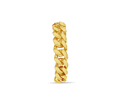 Handmade Solid Gold Miami Cuban Bracelet , 10mm