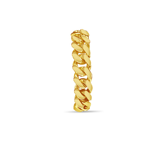 Handmade Solid Gold Miami Cuban Bracelet , 10mm