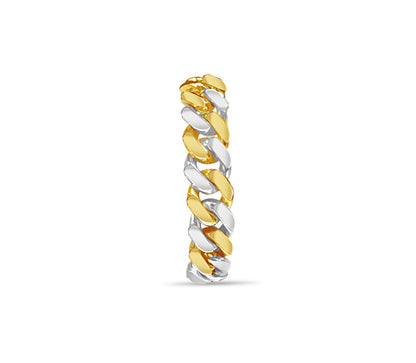Handmade Solid Gold Miami Cuban Bracelet , 10mm