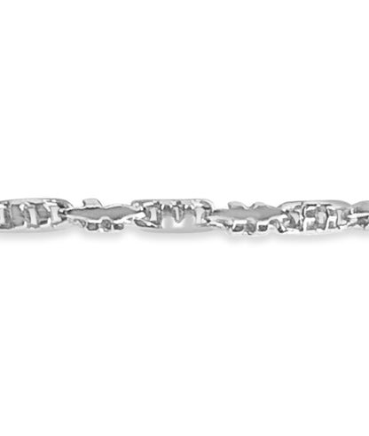 Handmade Solid Gold Anchor Mariner Necklace , 6mm