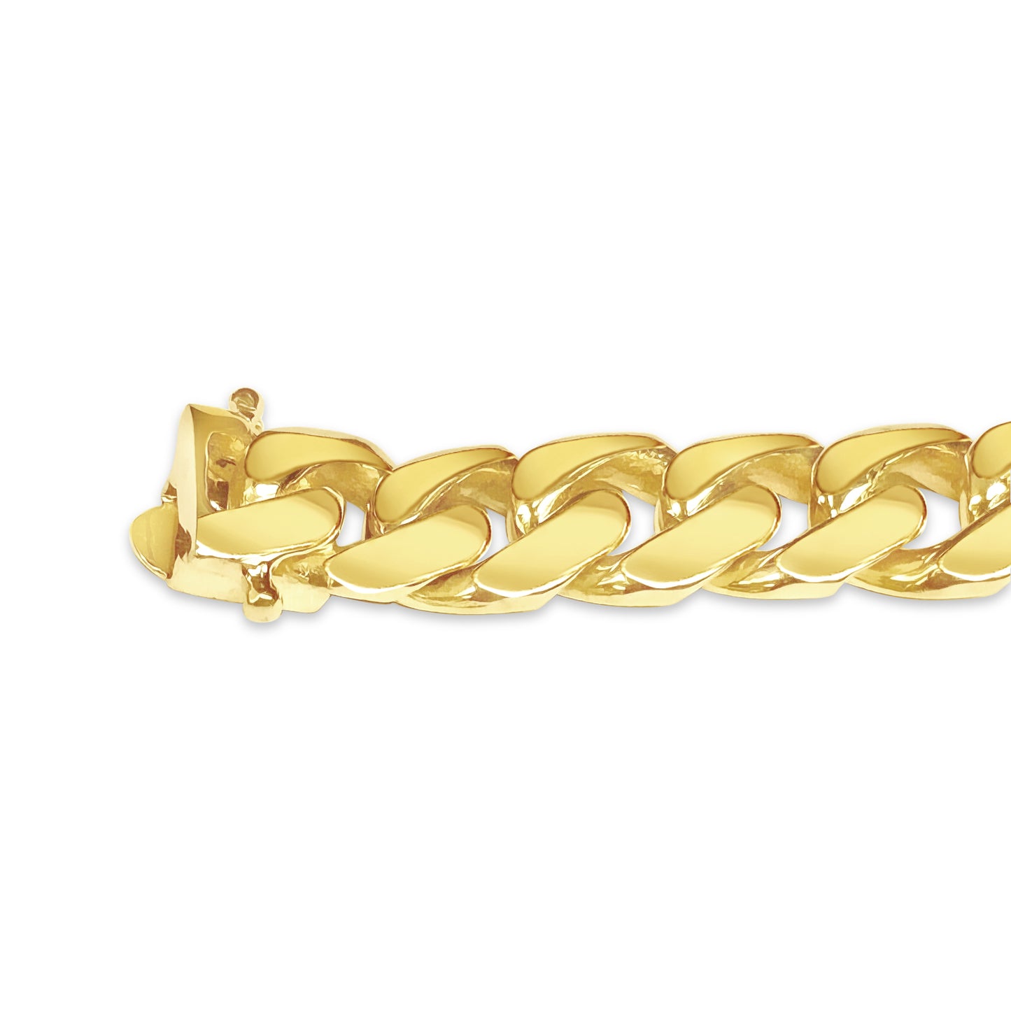 Handmade Solid Gold Miami Cuban Bracelet , 11mm