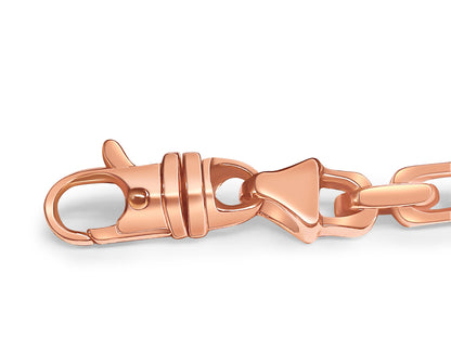Handmade Solid Gold Fancy Rolo Bracelet , 7mm