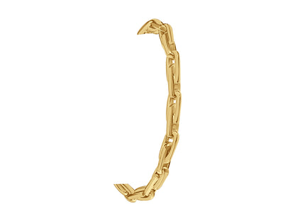 Handmade Solid Gold Fancy Rolo Bracelet , 5mm