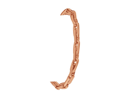 Handmade Solid Gold Fancy Rolo Bracelet , 5mm
