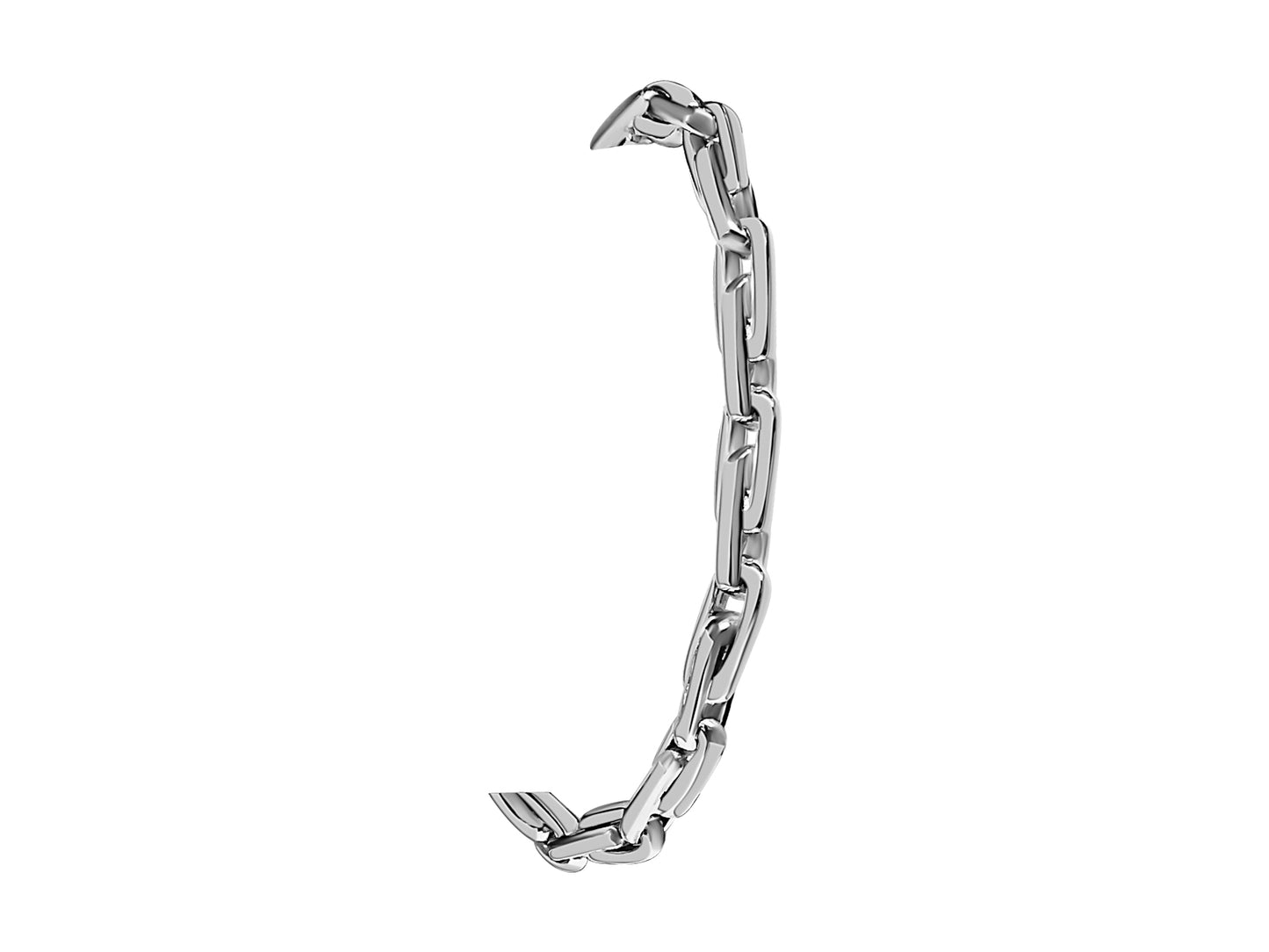 Handmade Solid Gold Fancy Rolo Bracelet , 5mm