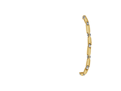 Handmade Solid Gold Cylinder Tube Bracelet , 5mm