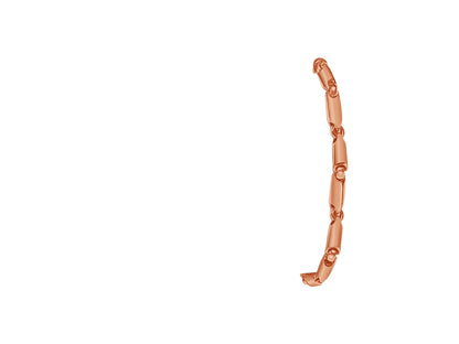 Handmade Solid Gold Cylinder Tube Bracelet , 5mm