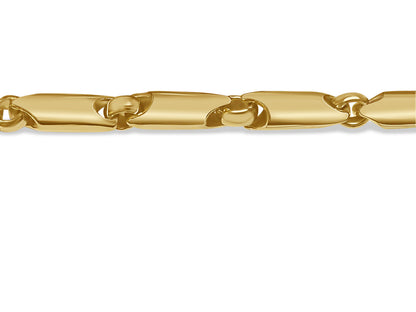 Handmade Solid Gold Cylinder Tube Necklace , 5mm