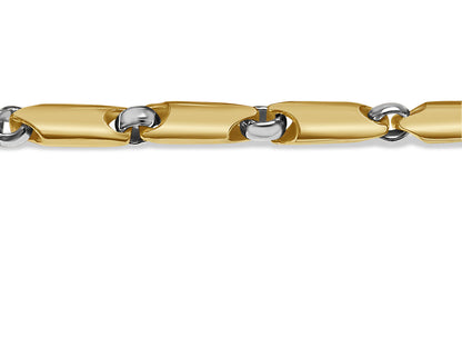 Handmade Solid Gold Cylinder Tube Bracelet , 5mm