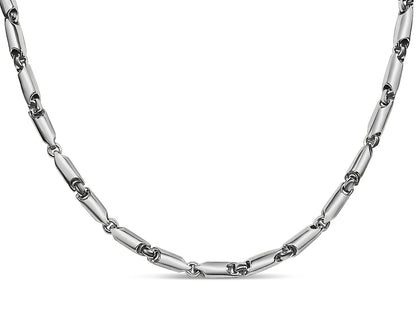 Handmade Solid Gold Cylinder Tube Necklace , 5mm