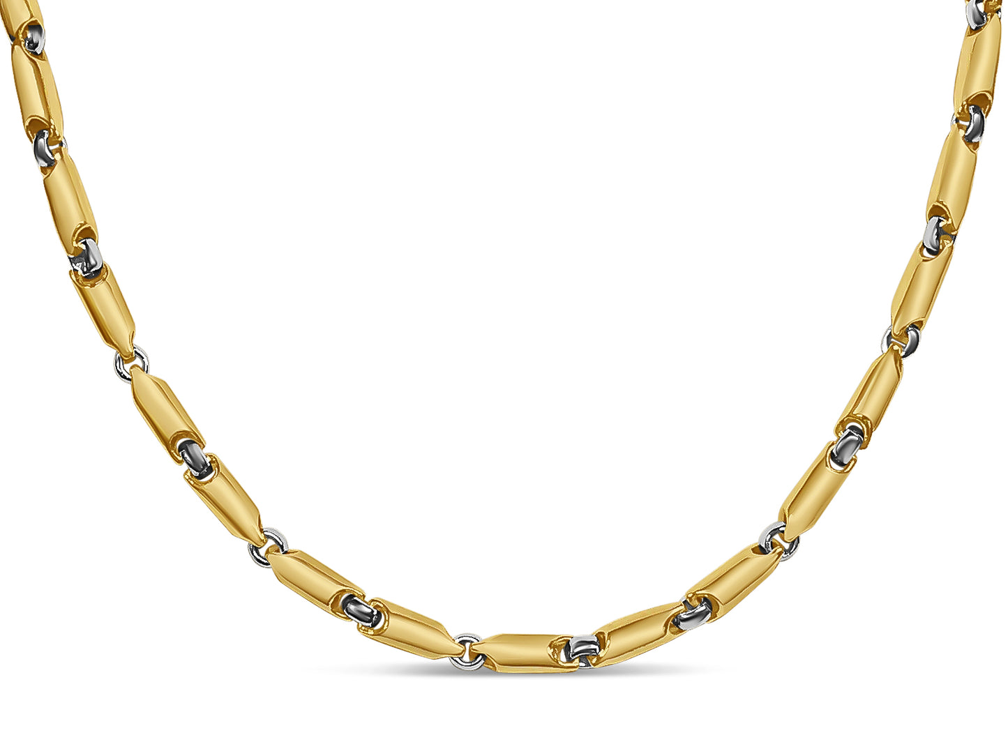 Handmade Solid Gold Cylinder Tube Necklace , 5mm