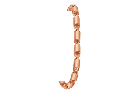 Handmade Solid Gold Cylinder Tube Bracelet , 6mm