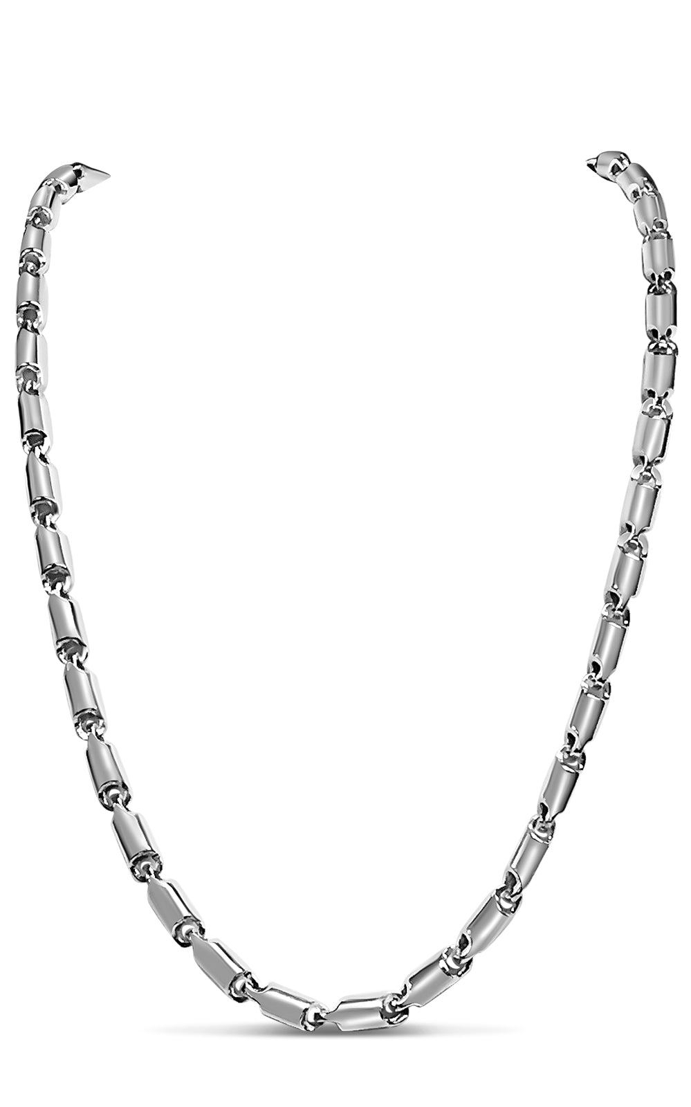 Handmade Solid Gold Cylinder Tube Necklace , 6mm