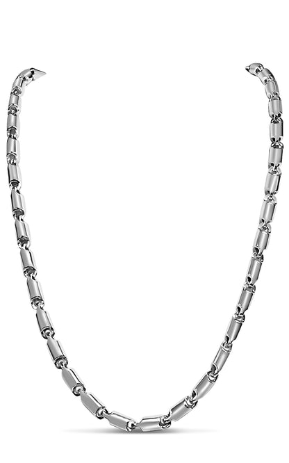 Handmade Solid Gold Cylinder Tube Necklace , 6mm