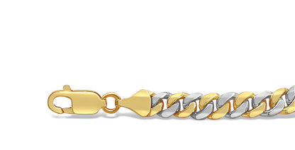 Handmade Solid Gold Miami Cuban Necklace , 7mm