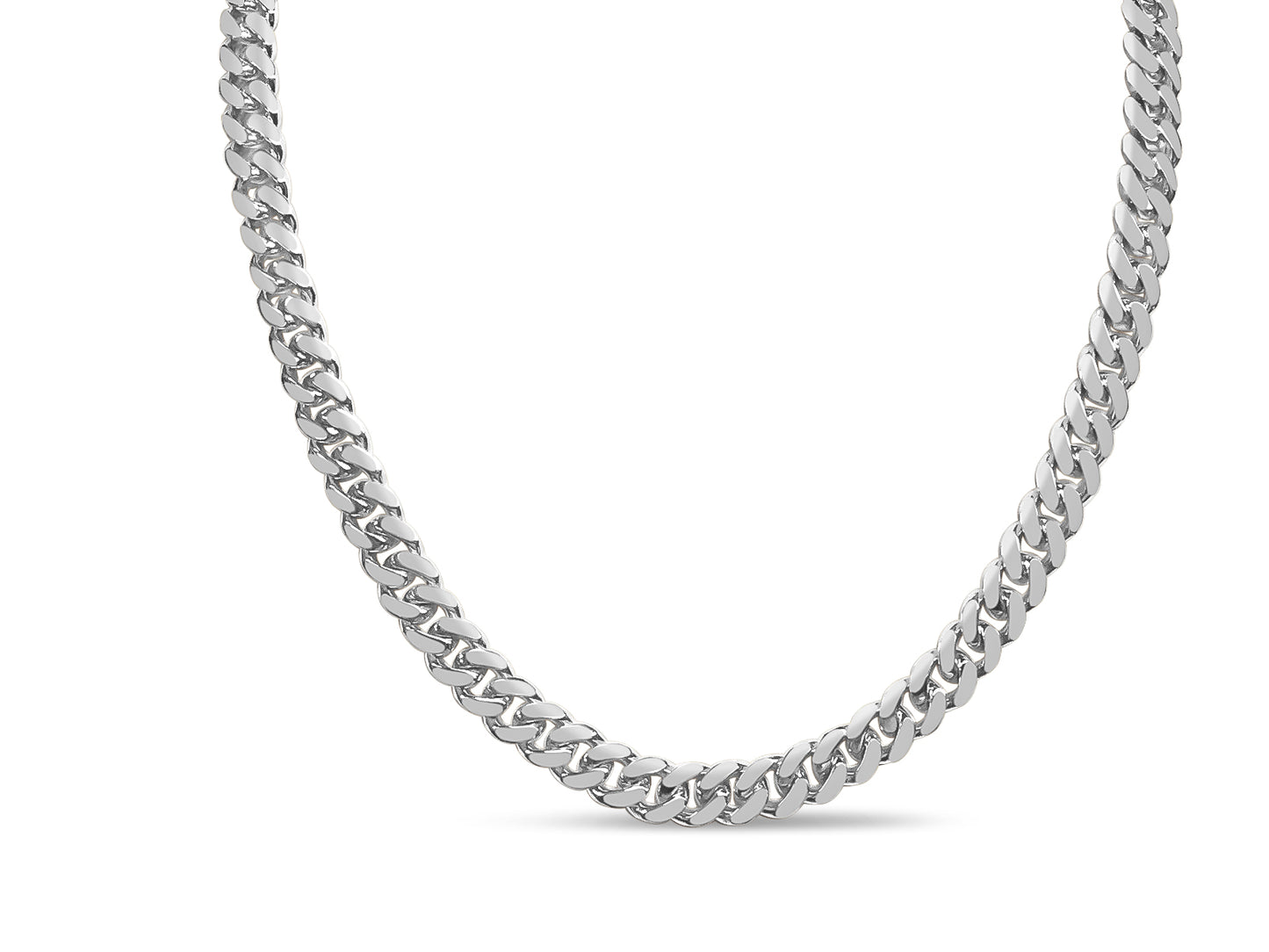 Handmade Solid Gold Miami Cuban Necklace , 8mm