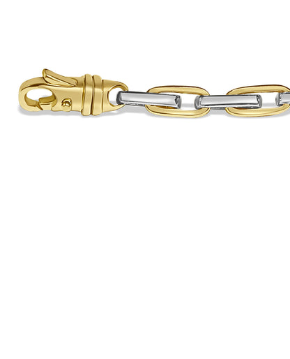 Handmade Solid Gold Fancy Rolo Bracelet , 6mm