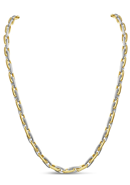 Handmade Solid Gold Fancy Rolo Necklace , 6mm