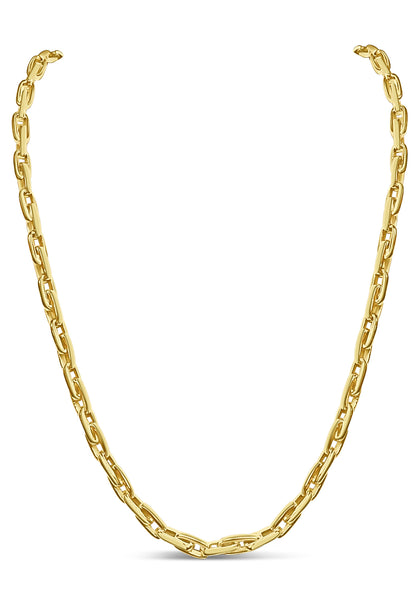 Handmade Solid Gold Fancy Rolo Necklace , 6mm