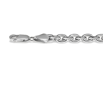 Handmade Solid Gold Fancy Rolo Bracelet , 5mm