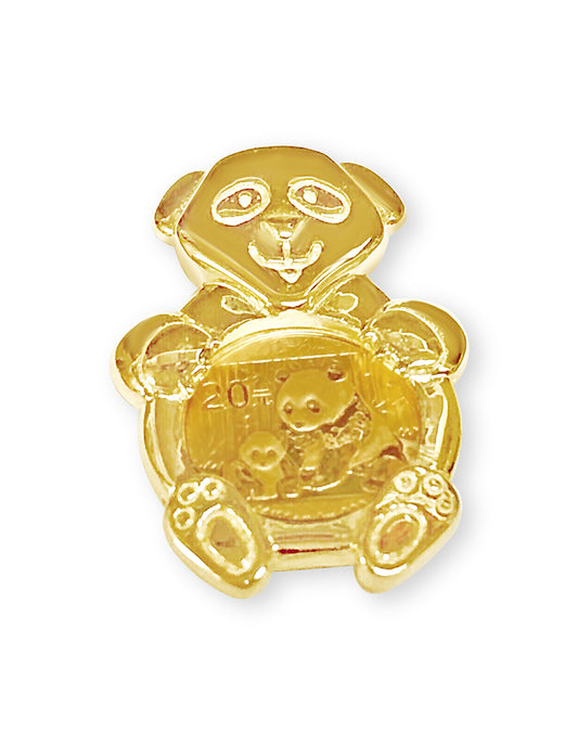 Handmade Solid Gold Bamboo Frame Coin Pendant , 1/10oz Coin ,