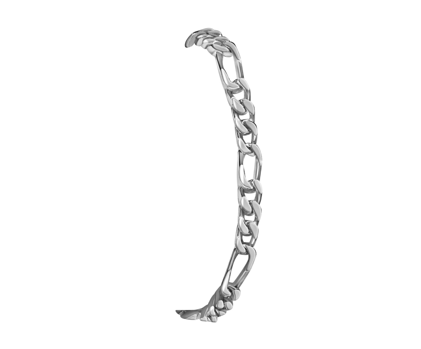 Handmade Solid Gold Figaro Bracelet , 5mm