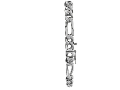Handmade Solid Gold ID Figaro Bracelet , 8mm