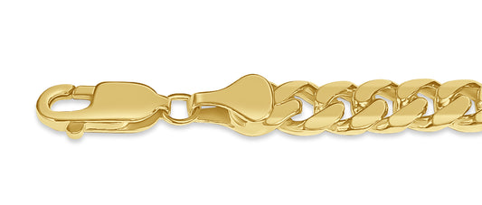 Handmade Solid Gold Miami Cuban Necklace , 7mm