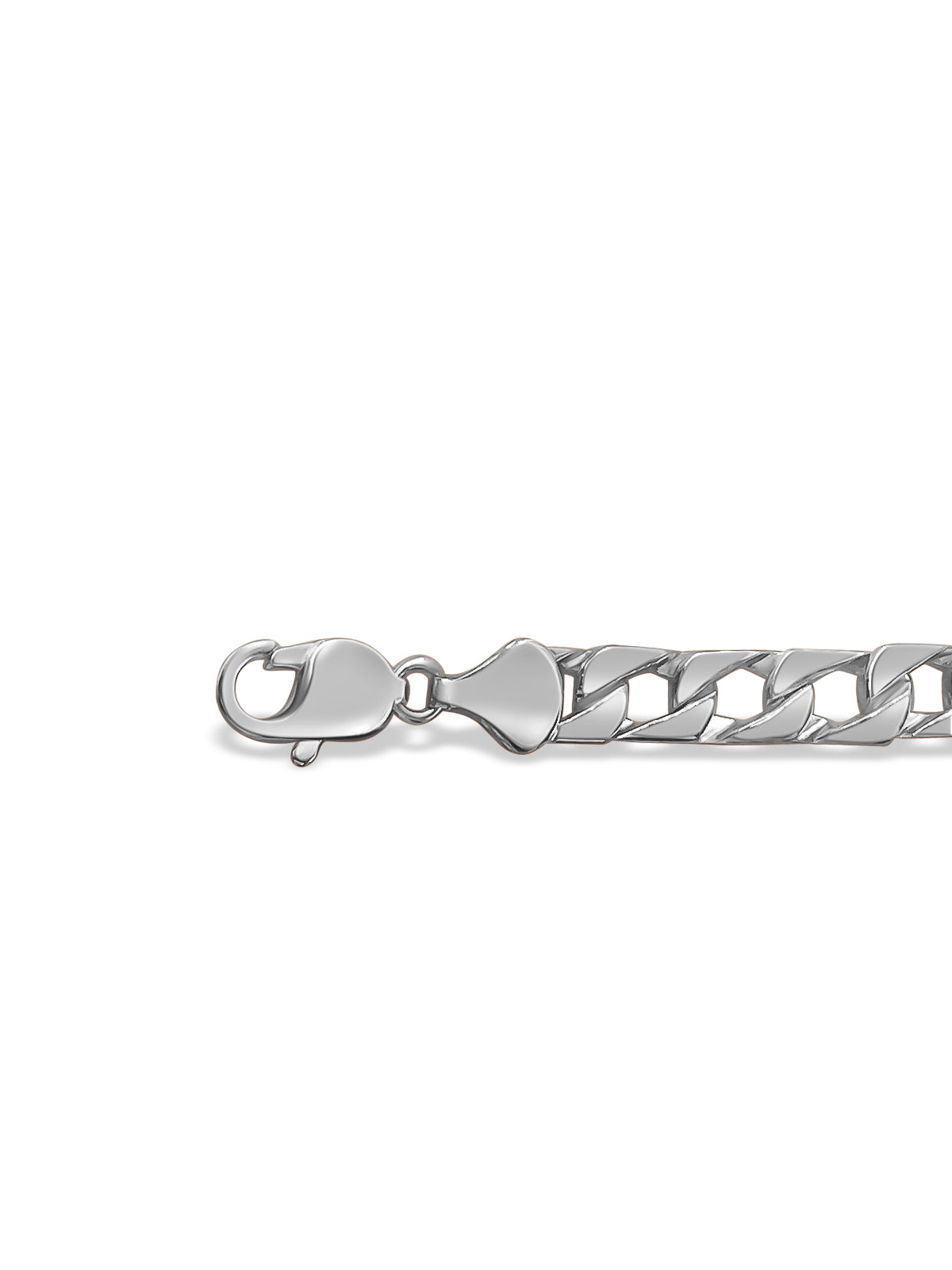 Handmade Solid Gold Curb Bracelet , 8mm