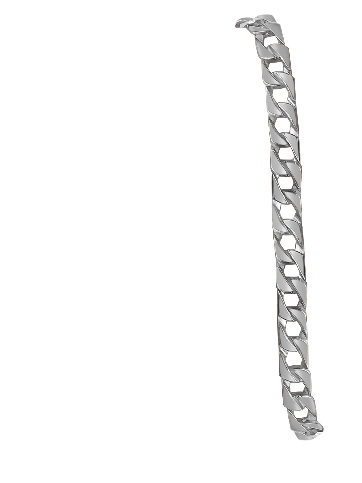 Handmade Solid Gold Curb Bracelet , 8mm