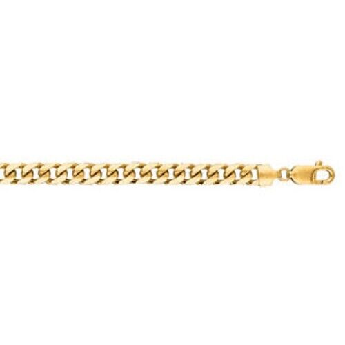 Handmade Solid Gold Miami Cuban Bracelet , 7mm