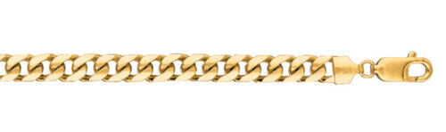 Handmade Solid Gold Miami Cuban Bracelet , 7mm